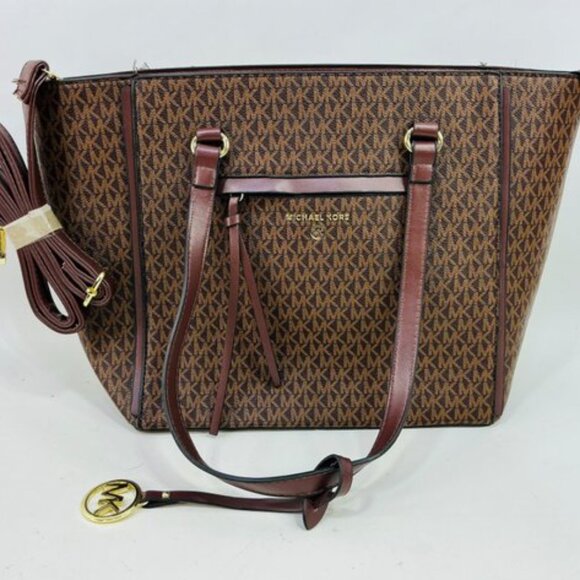 *NEW* Michael Kors Charlotte 3 in 1 Shoulder Tote w/ Wallet & Change Purse - Picture 6 of 7